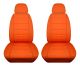 Solid Car Seat Covers with 2 Separate Headrest Covers - Front