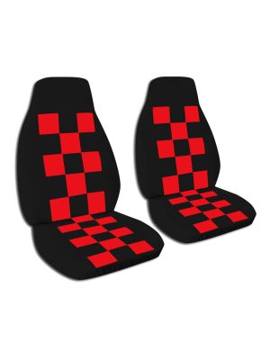 Checkered Car Seat Covers - Front