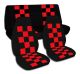 Checkered Car Seat Covers - Full Set
