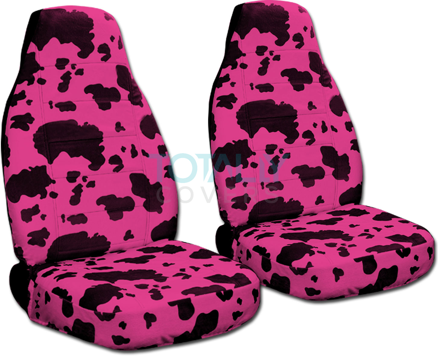 - Semi-Custom Fit Headrest Covers: Cow Full Set 30 Prints 2 Front + 2 Rear Big Pattern Animal Print Car Seat Covers w 4 Will Make Fit Any Car//Truck//Van//SUV