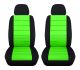 2-Tone Car Seat Covers with 2 Separate Headrest Covers - Front