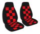 Checkered Car Seat Covers - Front