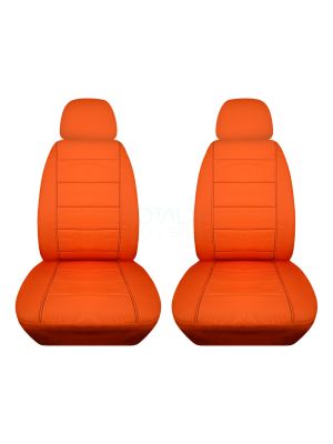 Solid Car Seat Covers with 2 Separate Headrest Covers - Front