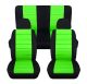 2-Tone Car Seat Covers with 2 Front Headrest Covers - Full Set