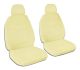 Solid Color Car Seat Covers with 2 Separate Headrest Covers - Front