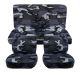 Camouflage Car Seat Covers with 2 Front Headrest Covers - Full Set