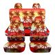 Hawaiian Print Car Seat Covers with 4 (2 Front + 2 Rear) Headrest Covers - Full Set