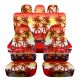 Hawaiian Print Car Seat Covers with 3 Rear Headrest Covers - Full Set