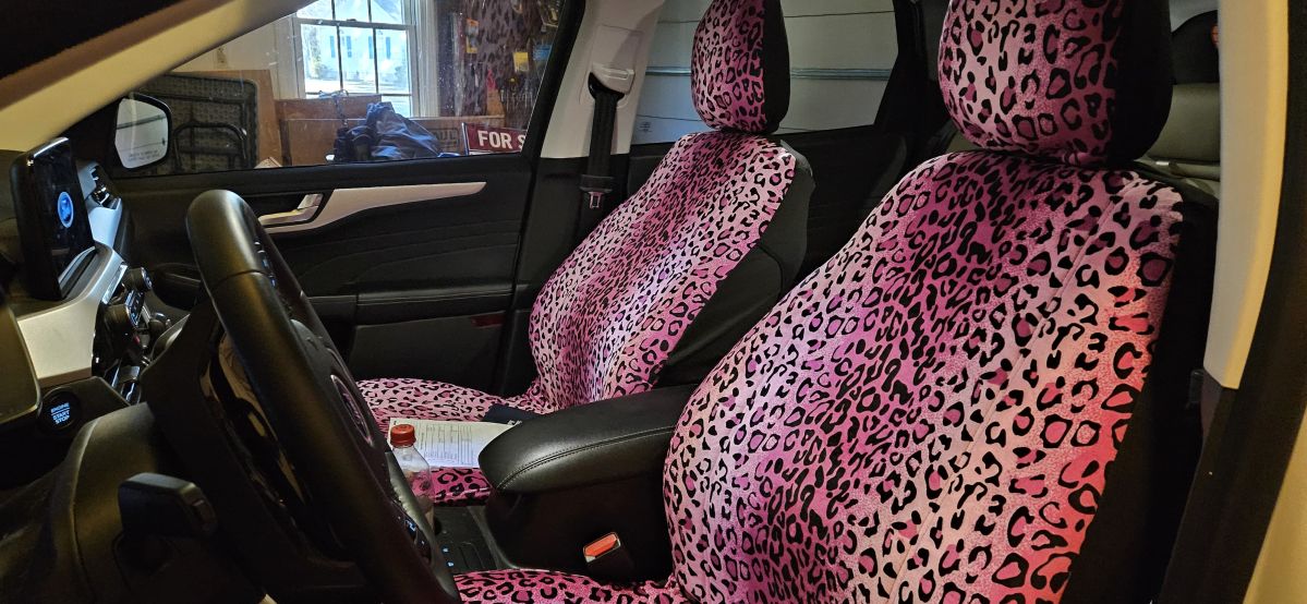 Mammoth Pattern Print Pet Car Seat Cover
