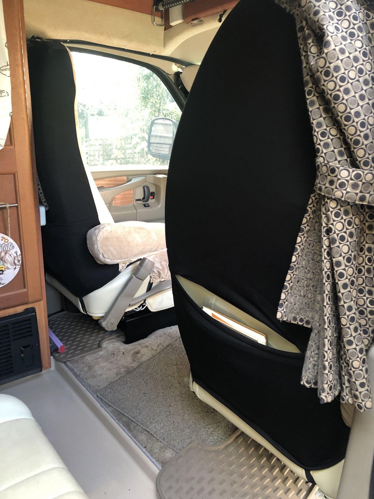 Dark Sandway Universal Car Seat Cover With Thickened Back