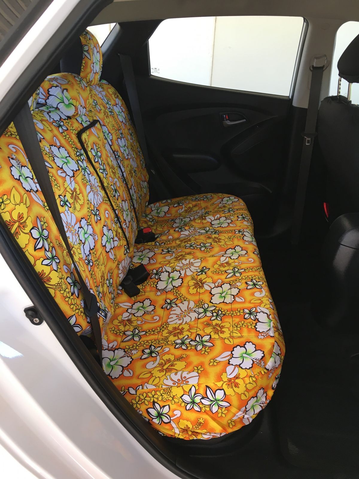 Geometric Hawaiian Pineapple Print Car Seat Covers