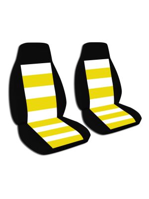 Striped Car Seat Covers - Front