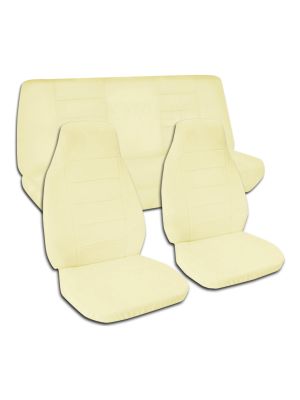 Solid Colour Car Seat Covers - Full Set