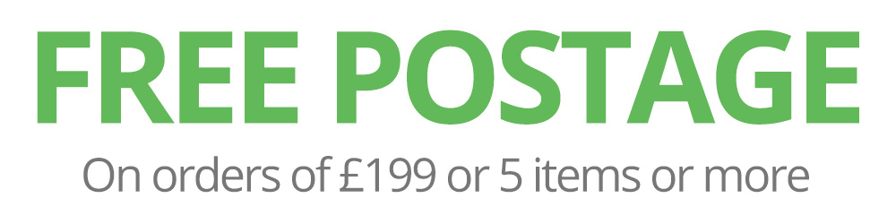 FREE Postage on Orders of £199 or 5 Items or more.